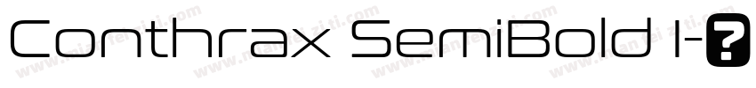 Conthrax SemiBold I字体转换